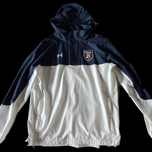 Under Armour Men's Hidden Hood Lightweight USA Jacket - Large